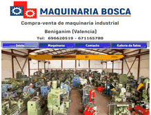 Tablet Screenshot of maquinariabosca.com